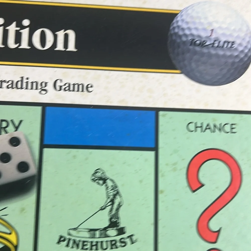 Monopoly Golf Edition Board Game Parker Brothers 1996
